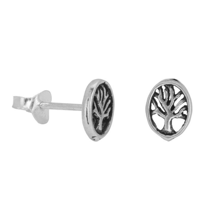 925 Sterling SilverTree of Wisdom Studs Earrings